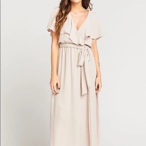 Show Me Your Mumu Audrey maxi dress in taupe